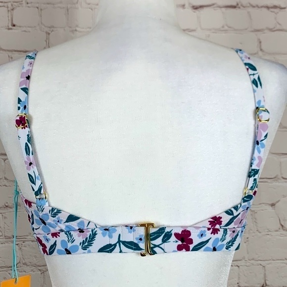 KONA Sol Spaghetti Strap Floral Print Bikini Top Size Small 4-6 NWT - Picture 2 of 10